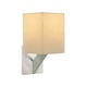 Sable Square Wall Sconce - Satin Nickel / Ivory Fabric Sable Square Wall Sconce - Satin Nickel / Ivory Fabric
