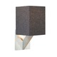 Sable Square Wall Sconce - Satin Nickel / Charcoal Gray Felt Sable Square Wall Sconce - Satin Nickel / Charcoal Gray Felt