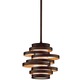 Vertigo Suspension - Bronze with Gold Leaf / Caramel Ice