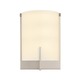 Arc Edge Wall Sconce - Satin Nickel / Opal Etched