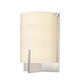 Arc Edge Wall Sconce - Polished Nickel / Opal Etched