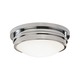 Roderick Ceiling Flush Mount - Polished Chrome / Frost White