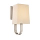 Cappio Wall Sconce - Satin Nickel / Off White Cappio Wall Sconce - Satin Nickel / Off White