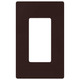Claro 1 Gang Wall Plate - Brown Claro 1 Gang Wall Plate - Brown /