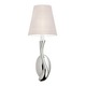 Allure Right Wall Sconce - Polished Nickel / Off White