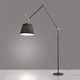 Tolomeo Mega Floor Lamp - Black / Black