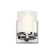Votivo Vanity Wall Sconce - Polished Chrome / Clear / Etched White Votivo Vanity Wall Sconce - Polished Chrome / Clear / Etched White