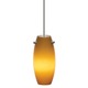 Obelisque Pendant - Matte Satin Nickel / Amber Obelisque Pendant - Matte Satin Nickel / Amber