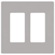 Claro 2 Gang Wall Plate - Grey Claro 2 Gang Wall Plate - Grey /