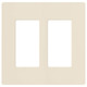 Claro 2 Gang Wall Plate - Light Almond Claro 2 Gang Wall Plate - Light Almond /