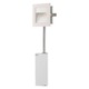 Step Satlt LED Wall Mount W / Corrugated Faceplate - White Step Satlt LED Wall Mount W / Corrugated Faceplate - White /