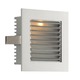 Step Light LED Wall Mount W / Louvered Faceplate - Grey / 
