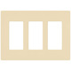 Claro 3 Gang Wall Plate - Ivory Claro 3 Gang Wall Plate - Ivory /