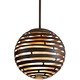 Tango LED Suspension - Textured Bronze with Warm Silver Leaf Tango LED Suspension - Textured Bronze with Warm Silver Leaf /