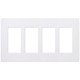 Claro 4 Gang Wall Plate