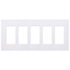 Claro 5 Gang Wall Plate