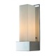 Solo Tall Wall Sconce - Chrome / White Opal Solo Tall Wall Sconce - Chrome / White Opal