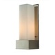 Solo Tall Wall Sconce - Matte Satin Nickel / White Opal Solo Tall Wall Sconce - Matte Satin Nickel / White Opal