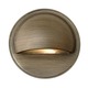 Hardy Island Hooded Face Exterior Recessed Deck / Step Light - Matte Bronze / Clear Hardy Island Hooded Face Exterior Recessed Deck / Step Light - Matte Bronze / Clear