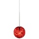 FJ Bubble Ball Pendant 24V - Satin Nickel / Red FJ Bubble Ball Pendant 24V - Satin Nickel / Red