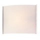 Pannelli Vanity Wall Sconce - Stainless Steel / White Opal Pannelli Vanity Wall Sconce - Stainless Steel / White Opal