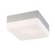 Quad Ceiling Flush Mount - Metallic Grey / White Opal Quad Ceiling Flush Mount - Metallic Grey / White Opal