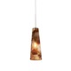 FJ Tower Of Love Shattered Pendant 12V - Satin Nickel / Shattered Lite Amber