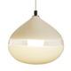 Lattimo Droplet Pendant - Polished Nickel / White Cord / White / Ivory Lattimo Droplet Pendant - Polished Nickel / White Cord / White / Ivory