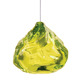 FJ Happy Kiss Pendant - Satin Nickel / Lime Green FJ Happy Kiss Pendant - Satin Nickel / Lime Green
