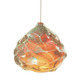 FJ Happy Kiss Pendant - Satin Nickel / Gold Topaz FJ Happy Kiss Pendant - Satin Nickel / Gold Topaz