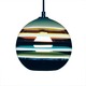 Banded Orb Pendant - Dark Bronze / Black Cord / Stone Banded Orb Pendant - Dark Bronze / Black Cord / Stone