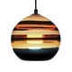 Banded Orb Pendant - Dark Bronze / Black Cord / Amber Banded Orb Pendant - Dark Bronze / Black Cord / Amber
