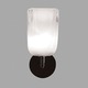 Elbow Square Wall Sconce - Dark Bronze / Opal