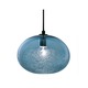 Ellipse Bubble Pendant - Dark Bronze / Black Cord / Steel Blue Ellipse Bubble Pendant - Dark Bronze / Black Cord / Steel Blue