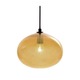 Ellipse Bubble Pendant - Dark Bronze / Black Cord / Gold Topaz Ellipse Bubble Pendant - Dark Bronze / Black Cord / Gold Topaz