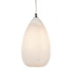 Cone Bubble Pendant - Dark Bronze / Black Cord / Alabaster