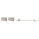 Monorail 2 Circuit 4x300W Remote Kit 1 Inch Drop - Satin Nickel / 