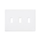 Fassada 3 Gang Wall Plate - White Fassada 3 Gang Wall Plate - White /