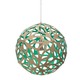 Floral Pendant - White / Natural / Aqua