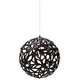 Floral Pendant - White / Black