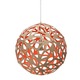 Floral Pendant - White / Natural / Red