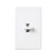 Glyder 600W Single Pole Dimmer With On/Off Switch - White / 