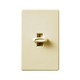 Glyder 600VA Slide-to-off Low Voltage Single Pole Dimmer - Ivory / 