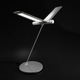 Seagull LED Cool White Table Lamp - Silver / 