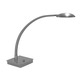 La Cirque Arched Arm LED Table Lamp W / Square Base - Brushed Platinum La Cirque Arched Arm LED Table Lamp W / Square Base - Brushed Platinum /