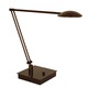 La Cirque Bendable Arm LED Table Lamp W / Square Base - Urban Bronze / 