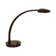 Pelle Arched Arm LED Table Lamp W / Round Base - Urban Bronze / 