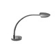 Pelle Arched Arm LED Table Lamp W / Round Base - Chromium / 