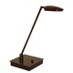 Pelle LED Table Lamp W / Square Base - Urban Bronze / 