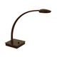 Pelle Arched Arm LED Table Lamp W / Square Base - Urban Bronze / 